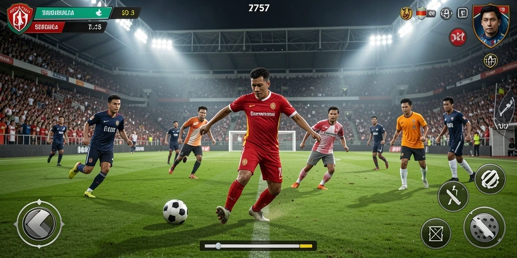 Tampilan gameplay menegangkan dari aplikasi 2757.