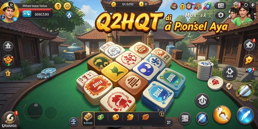 Tampilan gameplay menarik saat bermain QiuQiu di 62HOT.