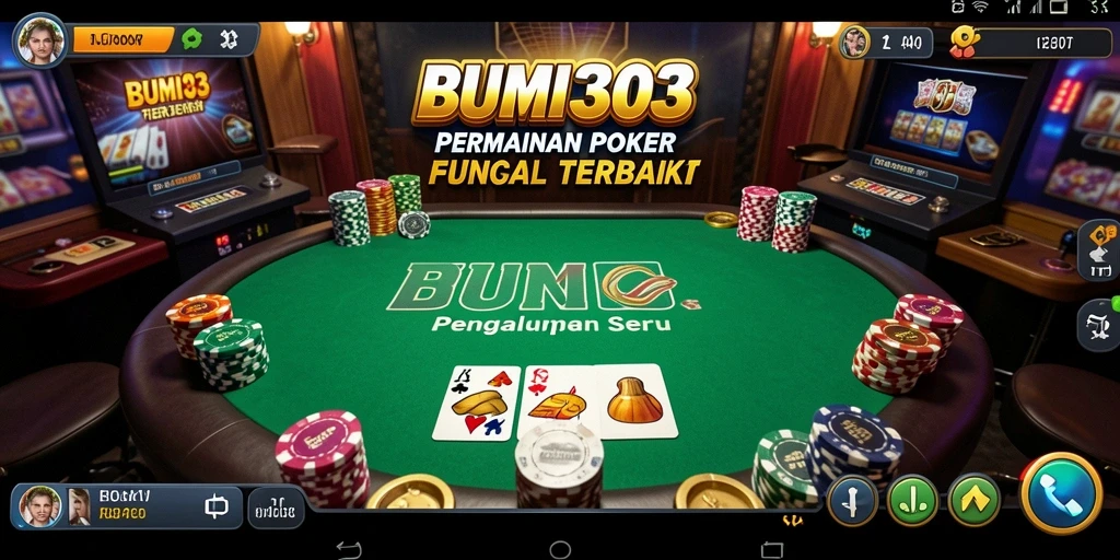 Tampilan gameplay Poker yang menarik di BUMI303.
