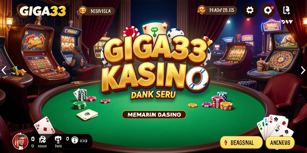 Tampilan gameplay GIGA33 yang menarik dan seru dalam permainan Kasino.