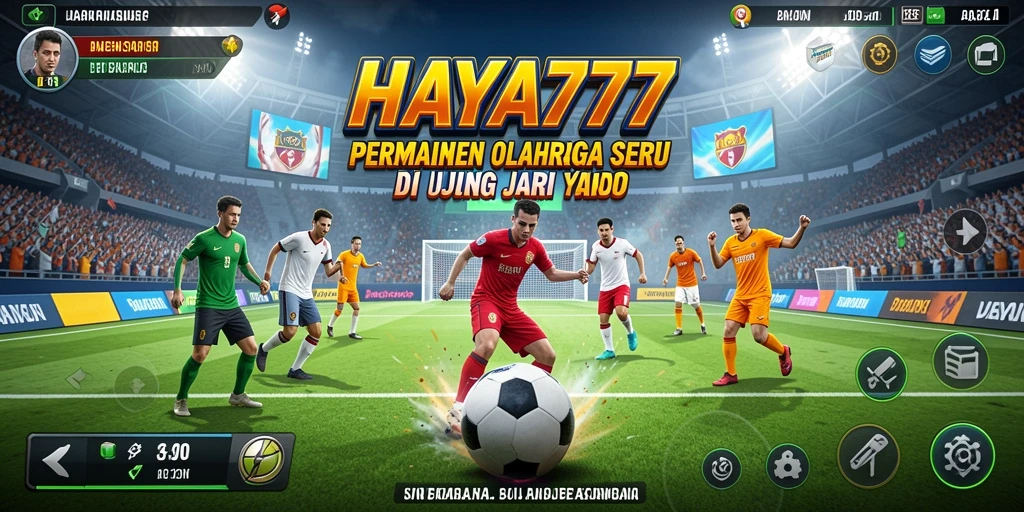 Tangkapan layar gameplay HAYA777 menampilkan aksi seru dalam pertandingan olahraga.