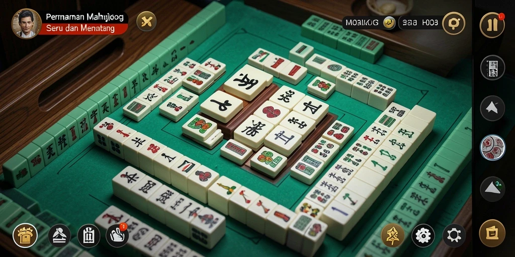 Tampilan gameplay HO3 yang menakjubkan dengan elemen Mahjong.