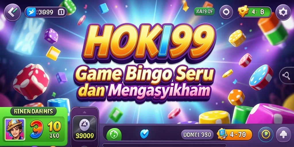 Screenshot utama HOKI99 menampilkan gameplay Bingo yang seru.