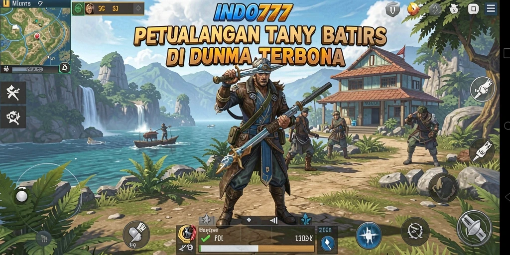 Tangkapan layar menunjukkan eksplorasi mendalam di dunia terbuka INDO777.