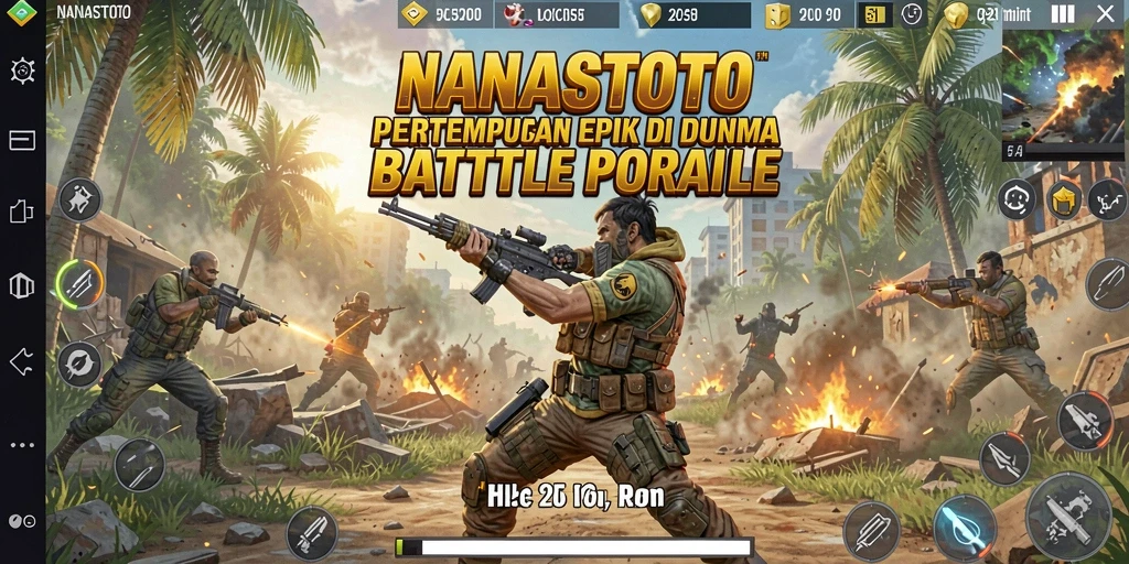 Gameplay seru di arena pertempuran NANASTOTO.
