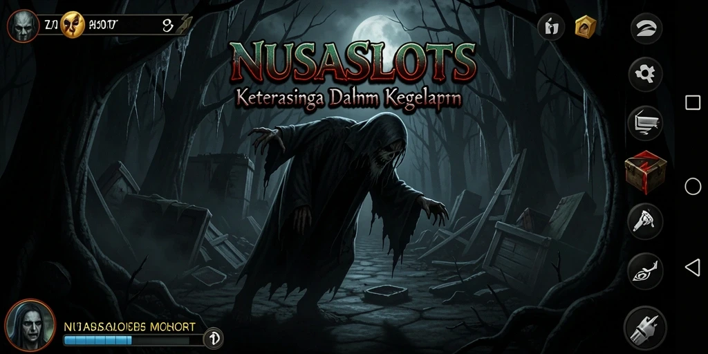 Tangkapan layar dari gameplay <strong>NUSASLOTS</strong> yang mendebarkan dan menyeramkan.