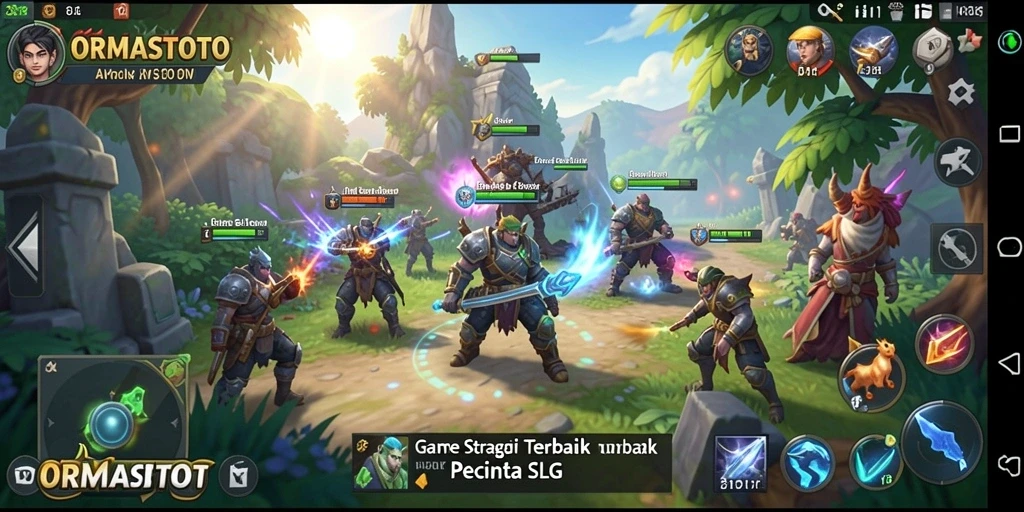 Tampilan gameplay dinamis dari ORMASTOTO yang memukau.
