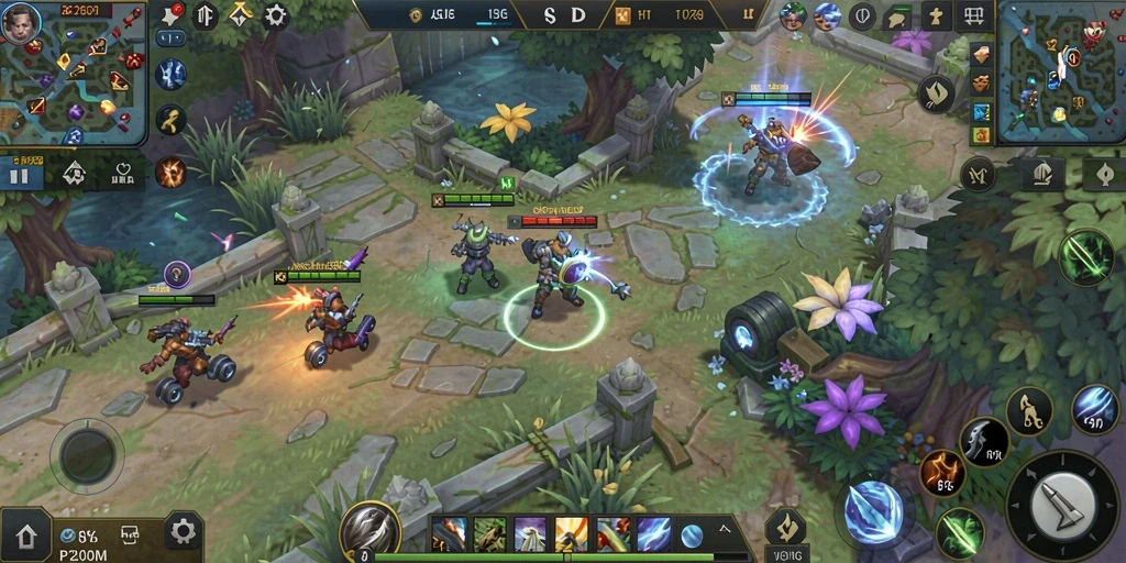 Screenshot gameplay P200M dengan aksi strategis yang seru.