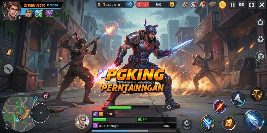 Tampilan gameplay PGKING yang menarik dan penuh taktik.