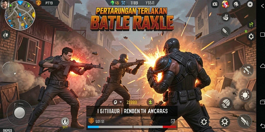 Gameplay PT89 yang mendebarkan di arena Battle Royale.