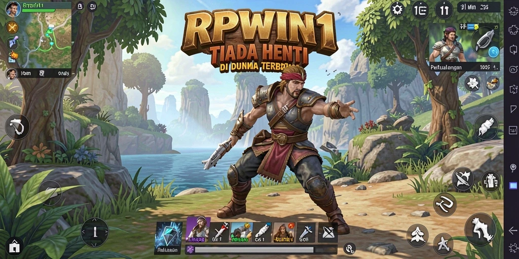 Screenshot menampilkan gameplay menggembirakan dalam dunia terbuka.