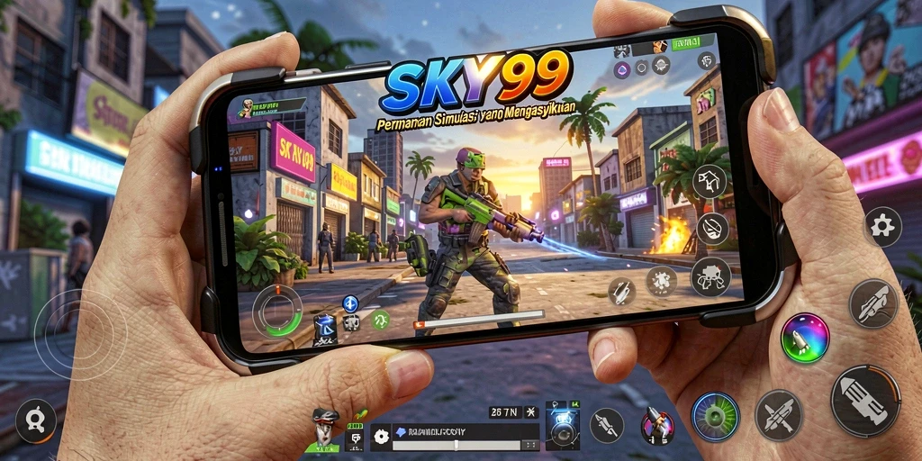 Tampilan gameplay menawan dari game simulasi SKY99 yang menarik.
